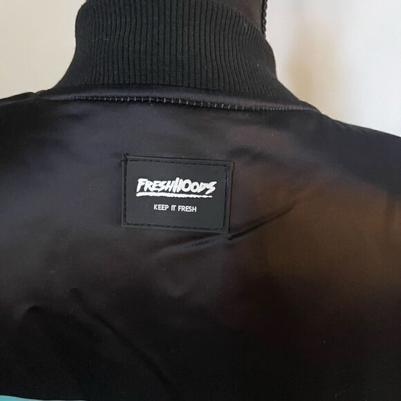 Fresh Hoods Highest Goal Bomber Jacket Sz Medium EUC unisex sizing - Picture 8 of 9